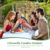 Aottom Citronella Candles - 8 Pack Natural Soy Wax for