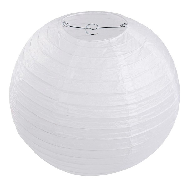 Paper Lanterns White 25 cm Pack of 10