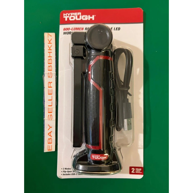 HYPER Tough Luz de trabalho LED recarregável hiper resistente com