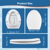Universal Toilet Seat Elongated with Soft Close Cover, Oval Toilet