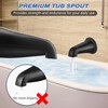 Dreyoo Tub Spout (Universal Fits 1/2" Copper Pipe, 1/2" IPS