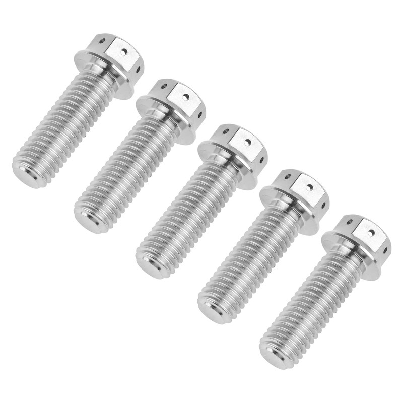 5pcs Titanium Bolts M8x 15 20 25 30 35 40