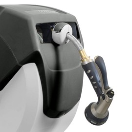 AMES 2416500 NeverLeak AutoWinder Retractable Wall Mount Reel 100-Foot Hose Capacity