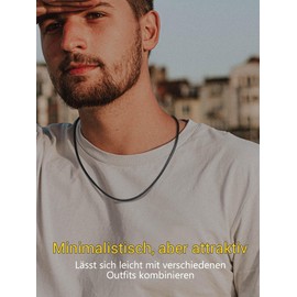 Prosteel Black Braided Faux Leather Necklace / Bracelet, 2 mm / 3 mm Wide, Unisex Necklace for Pendants with Stainless Steel Clasp, 41 - 76 cm Available, Stainless Steel