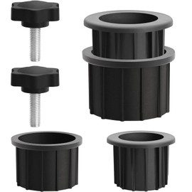 6 Pcs Umbrella Base Stand Replacement Parts, Patio Umbrella Stand Hole Ring Plug Cover, Older Heavy Umbrella Base Stand Replacement Parts with M8 Threaded Knobs for Different Sizes Umbrella Pole