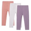 Toddler Organic Cotton Girls Leggings Casual Basic Leggings Full Length