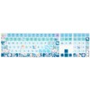 WSLUCKO Silicone Keyboard Cover Skin for 2017/2018 Apple iMac Wireless