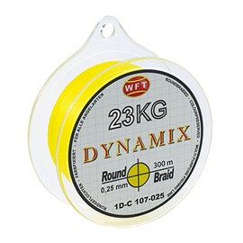 WFT Round Dynamix #1D-C 106-008 300 m Braided Fishing Line 0.08 mm Yellow