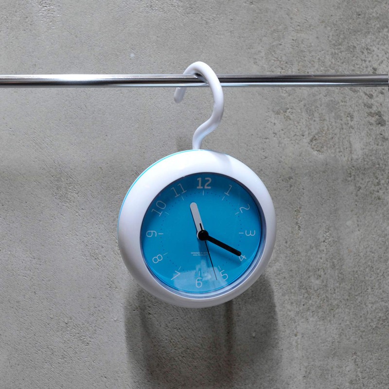 mooas Silent Waterproof Clock 3 Types, Bathroom Clock, Shower Clock