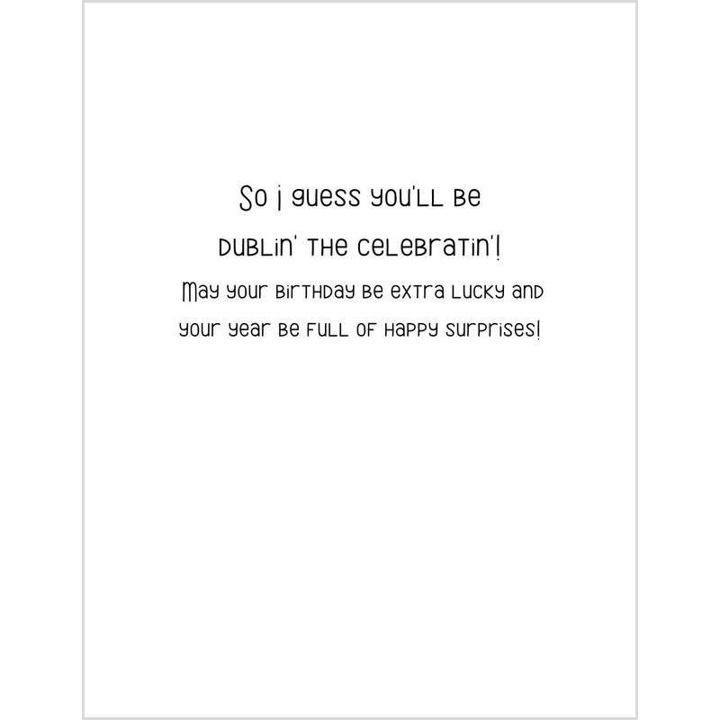 Greeting Card It's Your Birthday and St. Patrick's Day Guess