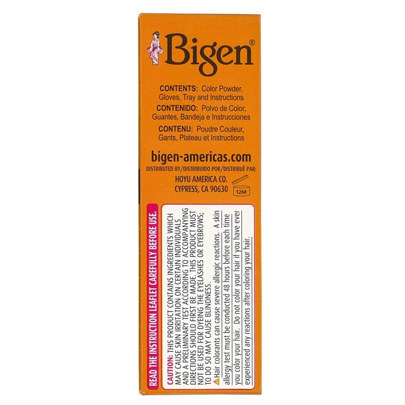 BIGEN #48 Dark Chestnut Hair Color - Permanent Powder -