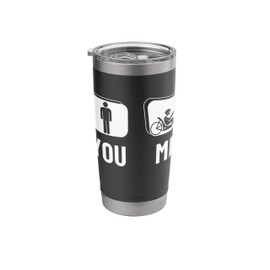 Proud Recumbent Bike Funny Men Recumbent Bicycle Stainless Steel Insulated Tumbler