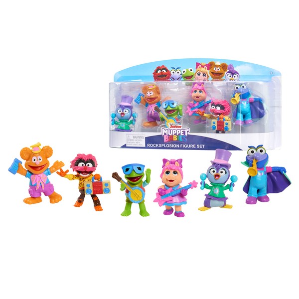 Just Play Babies 6-Piece Rocksplosion Figure Set, Officially Licensed Kids Toys for Ages 3 Up, Gifts and Presents