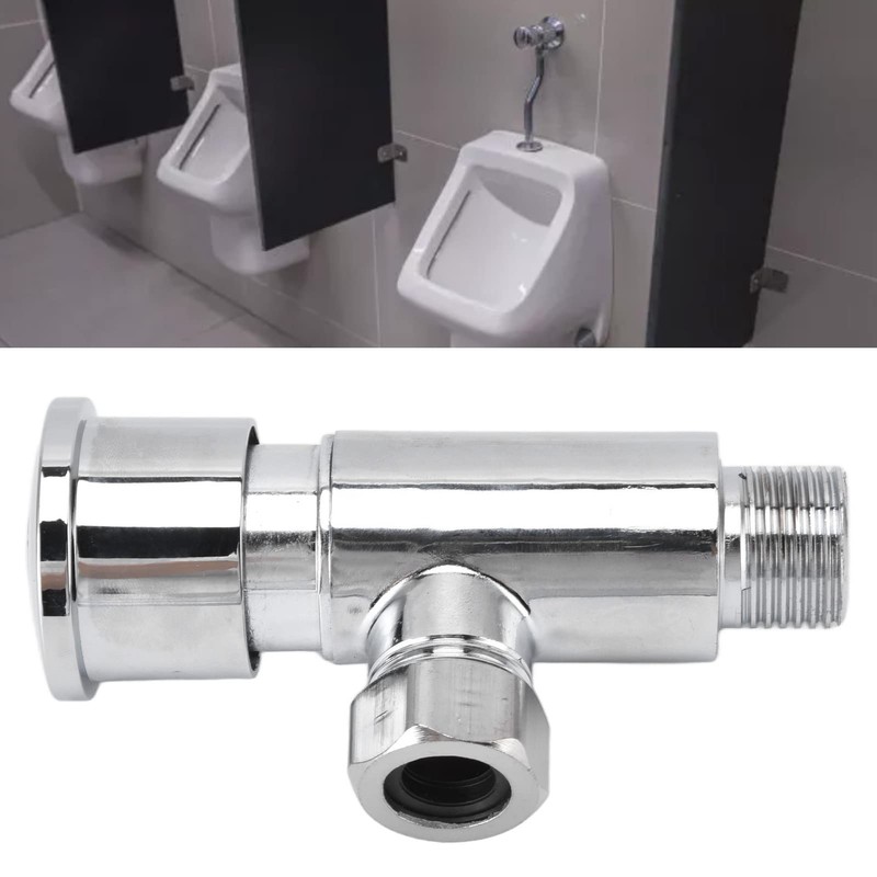 Urinal Flush Valve, Zinc Alloy, Manual Time Delay Urine Flush
