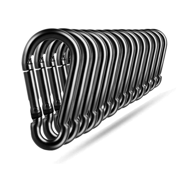 14 PCS Carabiner Clip Spring Snap Hooks - M8 3.15