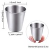 Ruisita 12 Pieces Stainless Steel Shot Cups Stainless Steel Shot