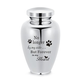 Small Urns for Human Ashes Tree of Life Cremation Urns for Ashes Stainless Steel Urns Funeral Memorial Keepsake for Women Men Ash Holder (Silver-No-L)