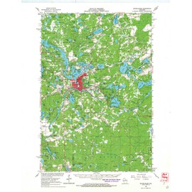 YellowMaps Rhinelander WI topo map, 1:62500 Scale, 15 X 15 Minute, Historical, 1966, Updated 1968, 21.29 x 16.58 in - Polypropylene
