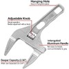 LALOCAPEYO Adjustable Wrench Large Opening Bathroom Spanner Wrenches Wide Jaw