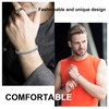 FCXQG Men's Silver Stainless Steel Bracelet, Men's Bracelet, Men's Stainless