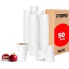 FRAMO 16 oz Foam Cups- Lightweight Insulated Foam Cups for