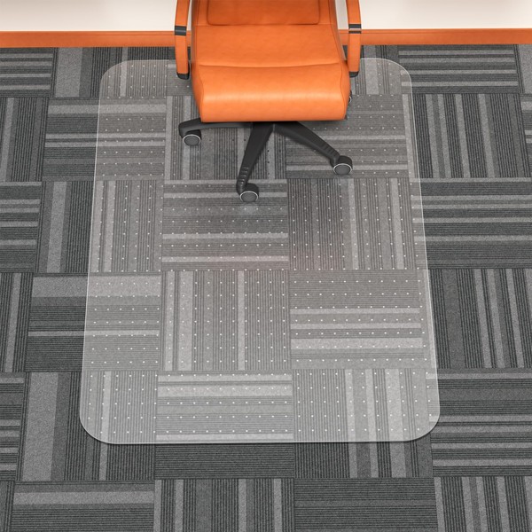 WASJOYE 36" x 55" Office Chair Mat for Carpet, Transparent
