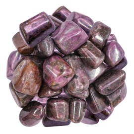 1000+ Carats Ruby Crystal Tumbled Stones Polished Rocks - Natural Gem Stones for Healing - DIY Crystals for Protection