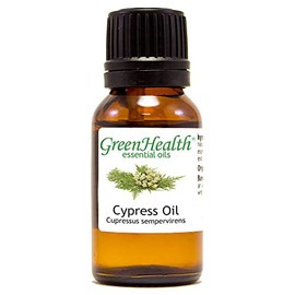 Cypress Essential Oil – 1/2 fl oz (15 ml) Glass Bottle – 100% Pure Essential Oil - GreenHealth