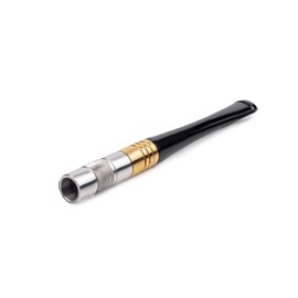 Dr. Watson - Soporte para cigarrillos de metal Art Deco de 3.9 pulgadas, se adapta a cigarrillos regulares, ideal para enrollar (también disponible en tamaño extra delgado)