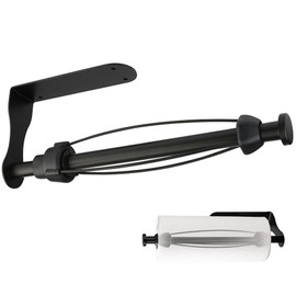 Kitchen Roll Holder No Drilling Kitchen Organiser with Damping Effect One-Handed Operation Wall Roll Holder Kitchen Roll Easy to Replace for Kitchen and Bathroom