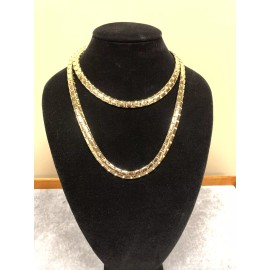 UNBRAND 14K GOLD PLATED 8.3MM CHAIN 36" LONG