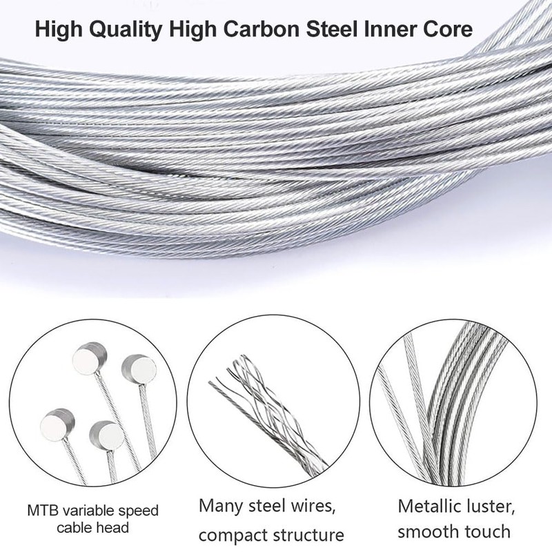 Cerioll Shift Cable Set, Universal Bicycle Shift Cable, Bicycle Shift