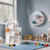 VuciBol Large White Wooden Toy Dollhouse Bookshelf for Girls, 3-Storied