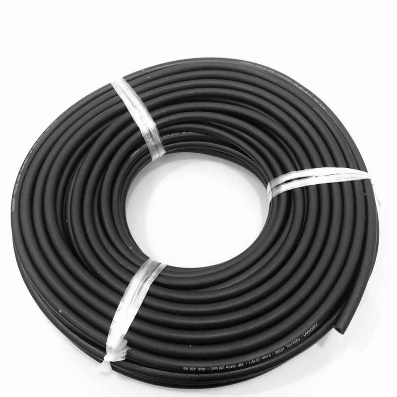 Reinforced Rubber Fuel Hose Pipe - 1 Metre Length -