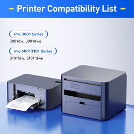 138X Black Toner Cartridge 2-Pack with Chip Compatible for HP138X W1380X 138A W1380A Replacement Laserjet Pro MFP 3001dw 3001dwe 3101fdw 3101fdwe Printer 3101 3001 Laser All-In-One Copier Monochrome