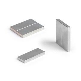 Samarium Cobalt High Temperature Magnet for Motors, Electric Motors, Turbo Machinery and Sensors - 25mm x 10mm x 3mm thick - 3.3kg Pull - Pack of 2