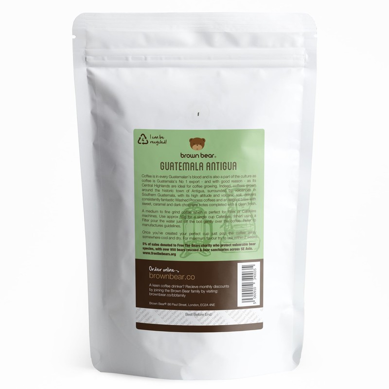 Guatemala Antigua Ground Coffee 227g - For French Press Cafetiere