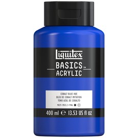 Liquitex BASICS Acrylic Paint, 400ml (13.5-oz) Bottle, Cobalt Blue Hue