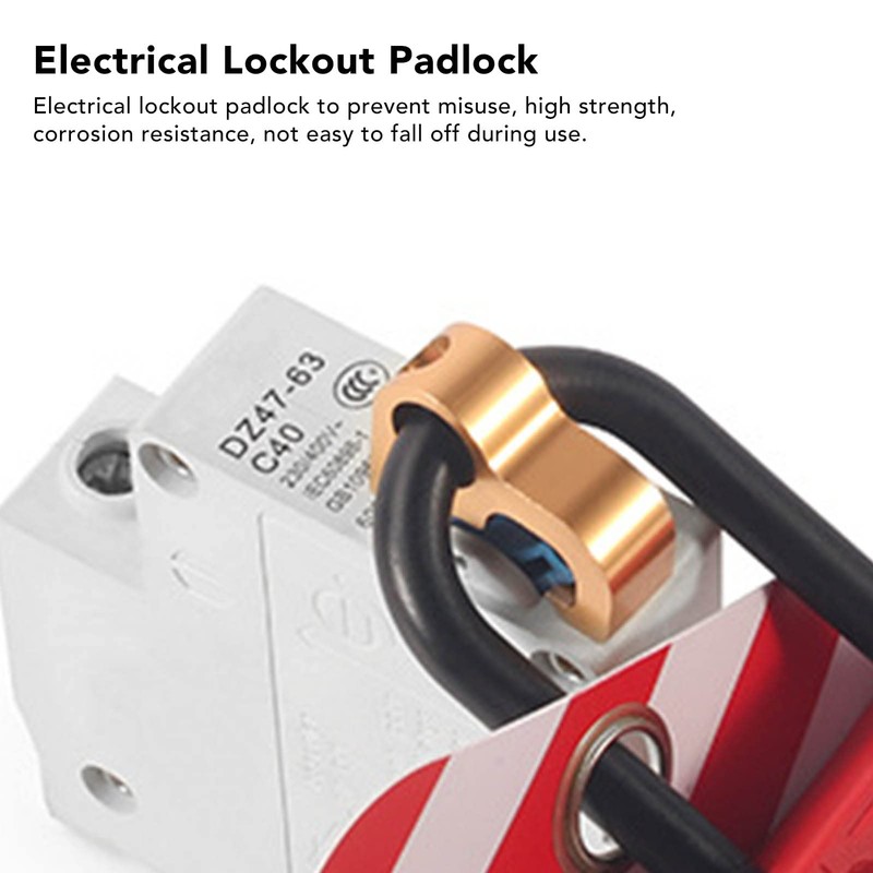 Lockout Tagout Lock, Aluminium Alloy Microelectric Lockout Padlock, Lockout Tagout