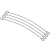 PATIKIL 4pcs 30cm Safety Cable Lock Stainless Steel 2mm Diameter