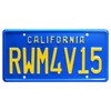 Movie License Plate "CALIFORNIA RWM4V15" Height 15" Width 30cm