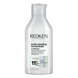 Redken Acondicionador Acidic Bonding Concentrate Reparador Intenso con Ácido Cítrico para Todo Tipo de Cabello Dañado, Reduce Rotura 56% y Protege Color, 300 ml
