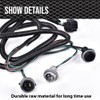 CNNELL Tail Light Wiring Harness Compatible with 2007-2014 Chevy Silverado