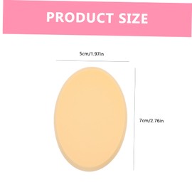 TOVINANNA 6pcs Oval Face Powder Puff Safe Gentle Makeup Sponge Flat Cellulose Sponge for Natural Look