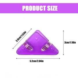 Pack of 36 triangular paper clips, paper corner protection clips, documents, book corner clips, corner protection, novel shapes, paper clips, binder clips for office, school, stationery, documents,