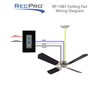 RecPro RV Ceiling Fan | 12V | 42" Brushed Nickel/Rubbed