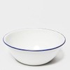 Highlander 17cm Enamel Bowl Camping Cooking Eating, White, One Size