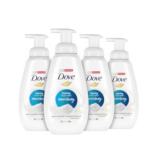 Dove Dove Instant Foaming Body Wash 4 Count for Soft,