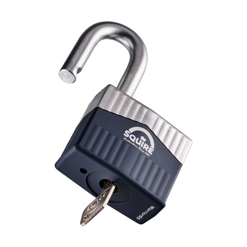 Henry Squire Warrior High-Security Open Shackle 5 Pin Cylinder Padlock,