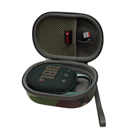 XANAD Carrying Case Compatible with JBL Clip 5, Soundcore Select 4 Go, Clip 4, Clip 4 Eco Portable Speaker- Travel Hard Bag Camouflage